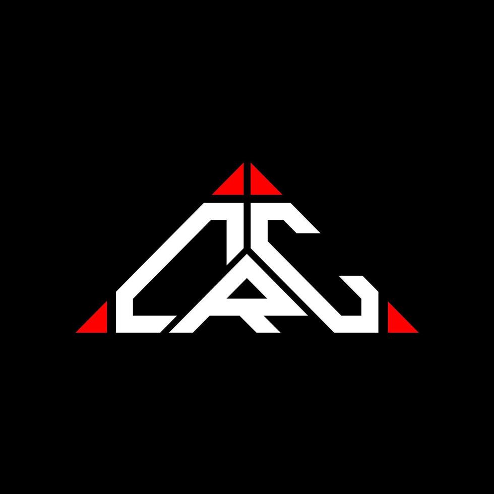 diseño creativo del logotipo de la letra crc con gráfico vectorial, logotipo simple y moderno de crc en forma de triángulo. vector