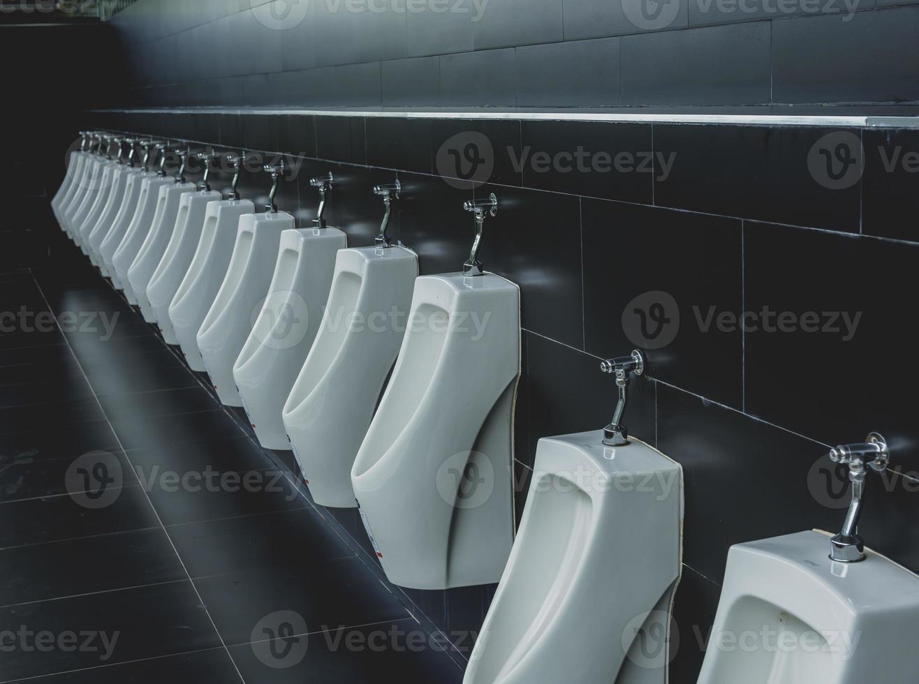 Hygienic toilets to avoid the concept of germs and infections. photo