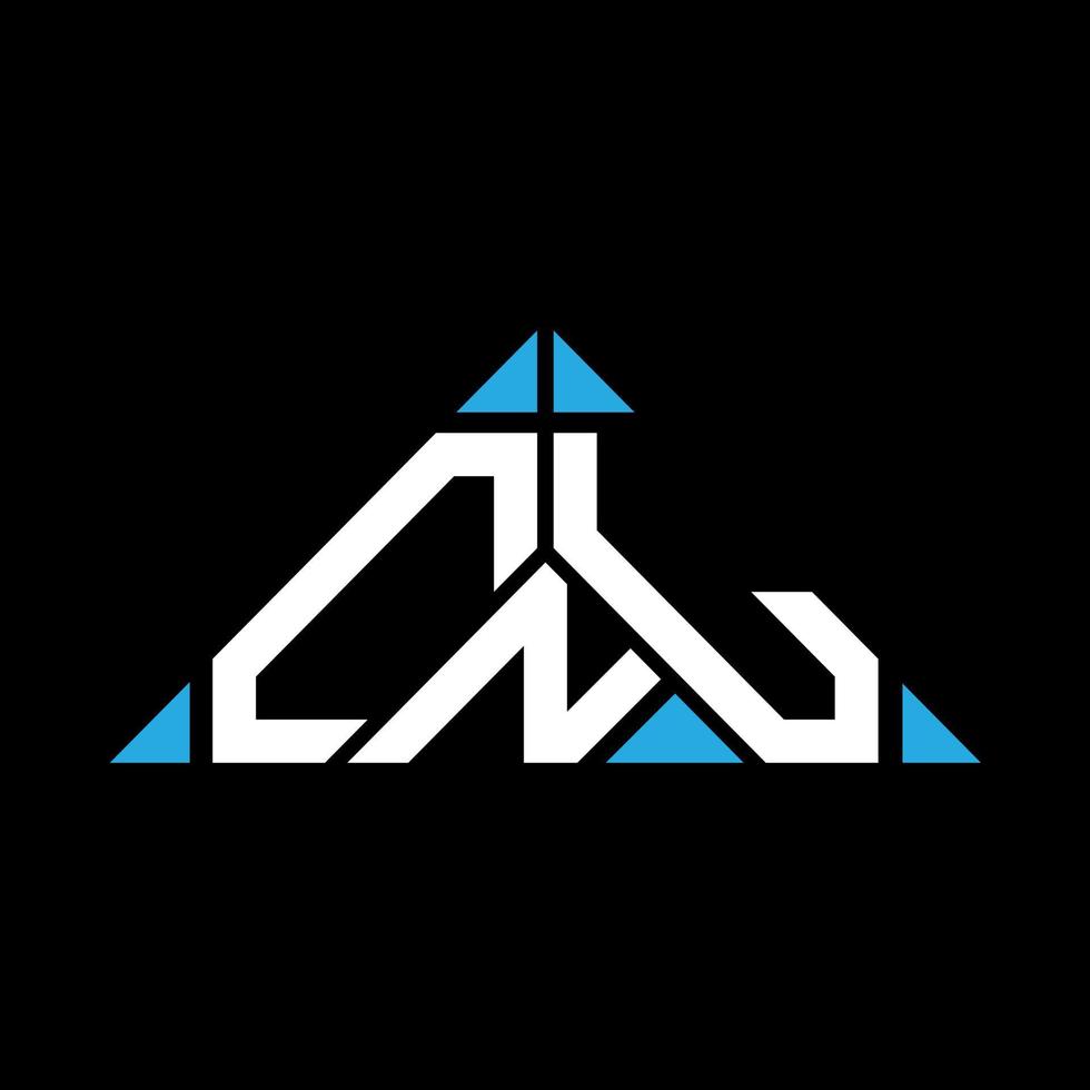 Diseño creativo del logotipo de la letra cnl con gráfico vectorial, logotipo cnl simple y moderno en forma de triángulo. vector