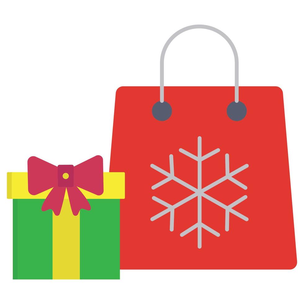 Present Bag  Gift Isolated Vector icon