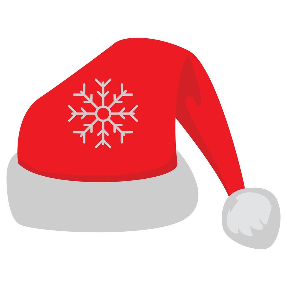 Santa Hat Gift Isolated Vector icon