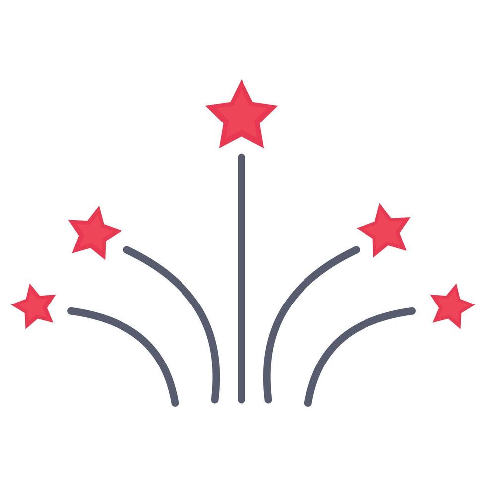 Shooting Star Gift Isolated Vector icon