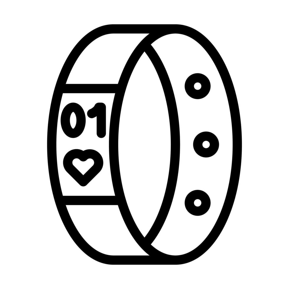 Fitness Bracelet Icon Design vector