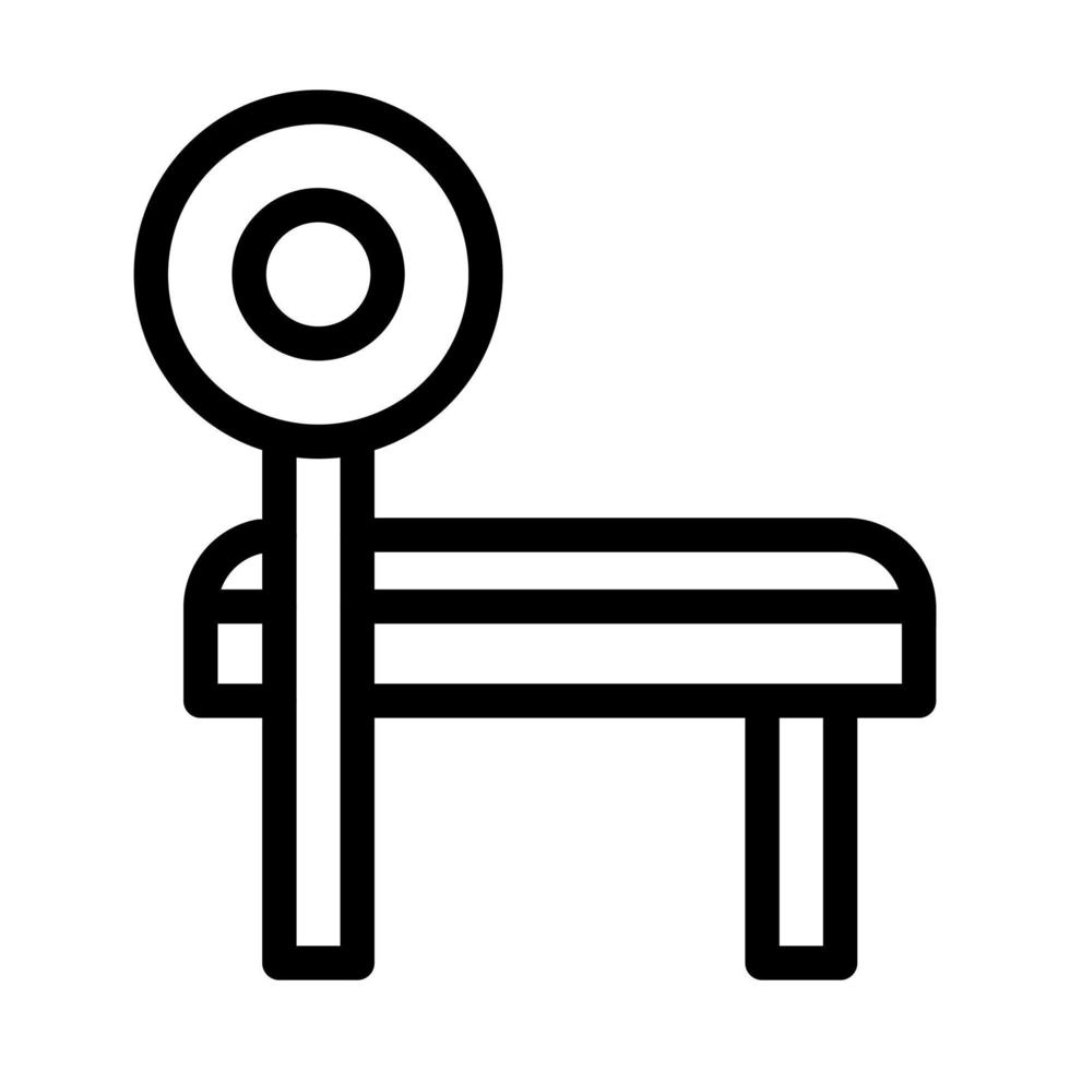 Bench Icon Design vector