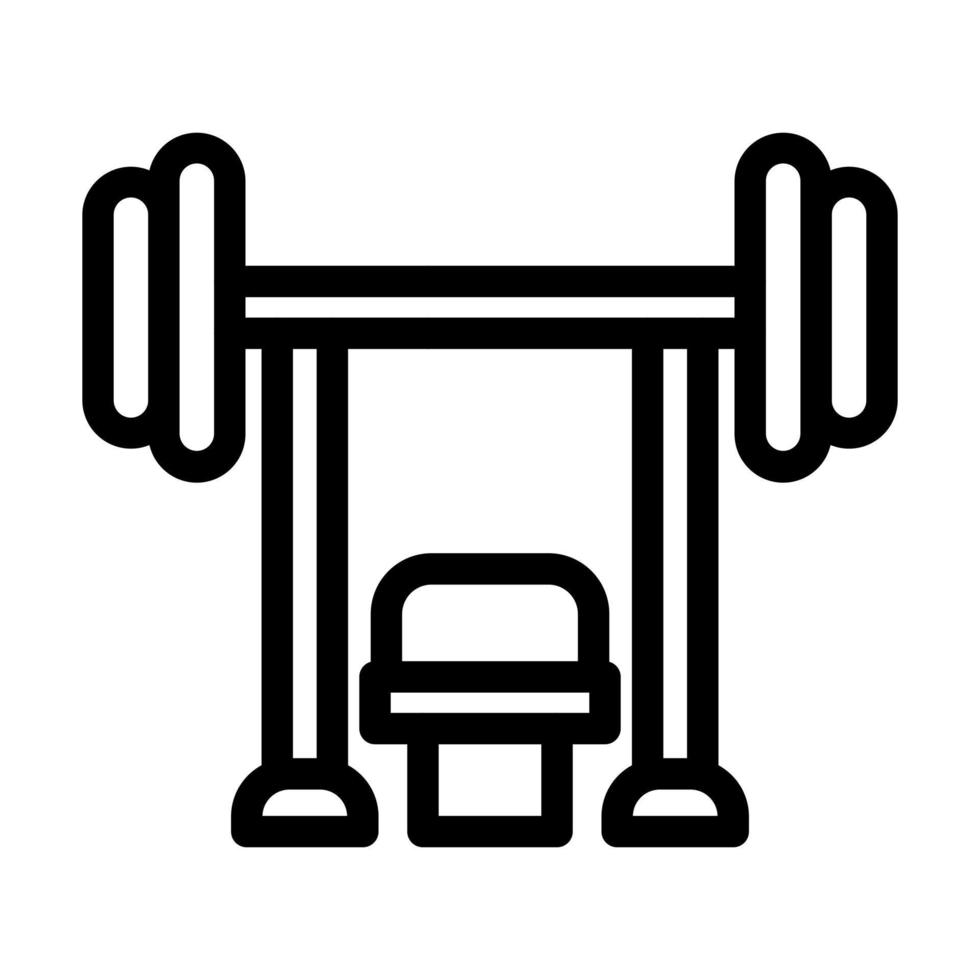Bench Press Icon Design vector