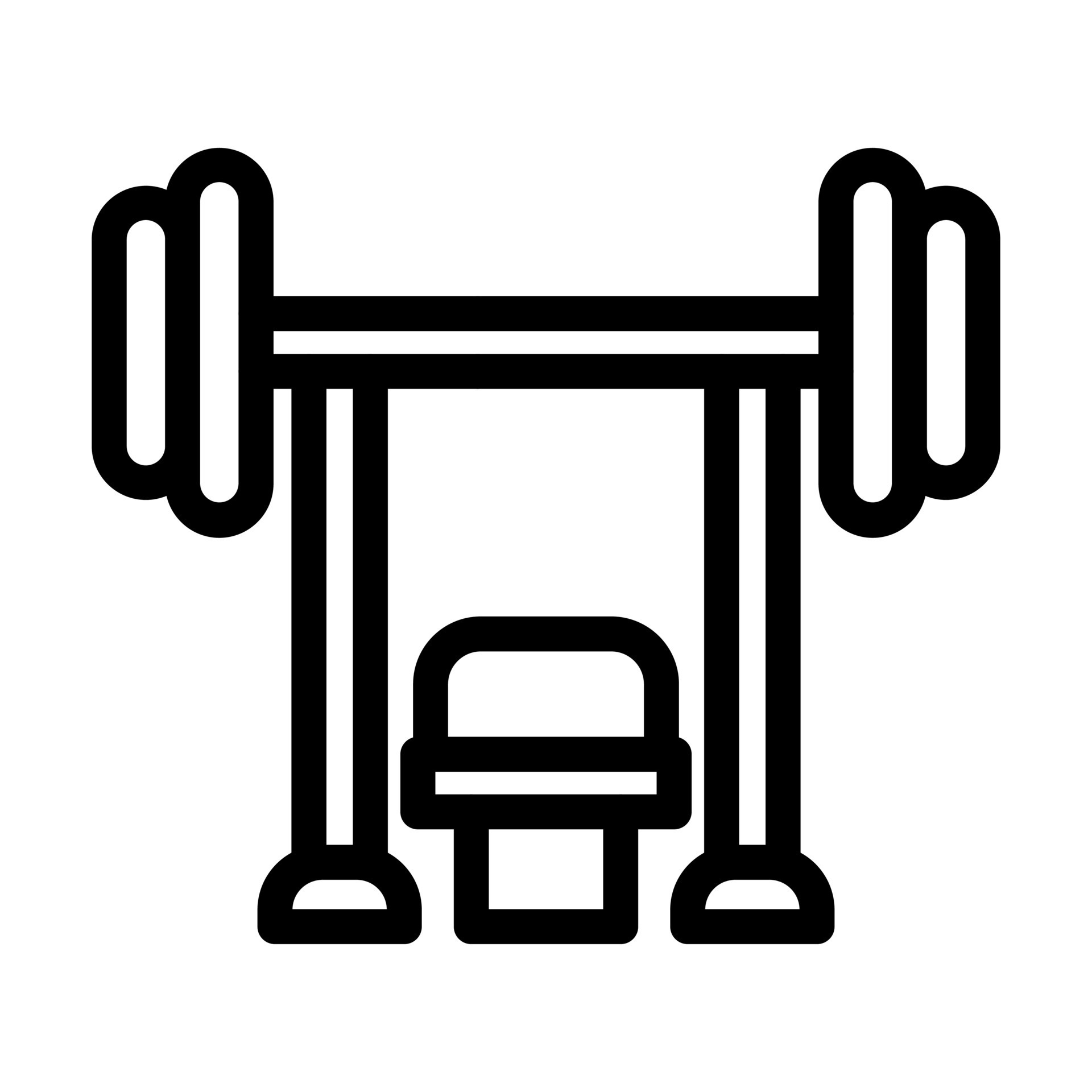 Bench Press Icon Design 13444358 Vector Art at Vecteezy