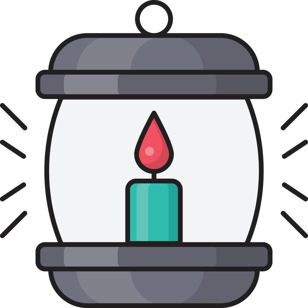 ilustración de vector de lámpara de fuego en un fondo. símbolos de calidad premium. iconos vectoriales para concepto y diseño gráfico.