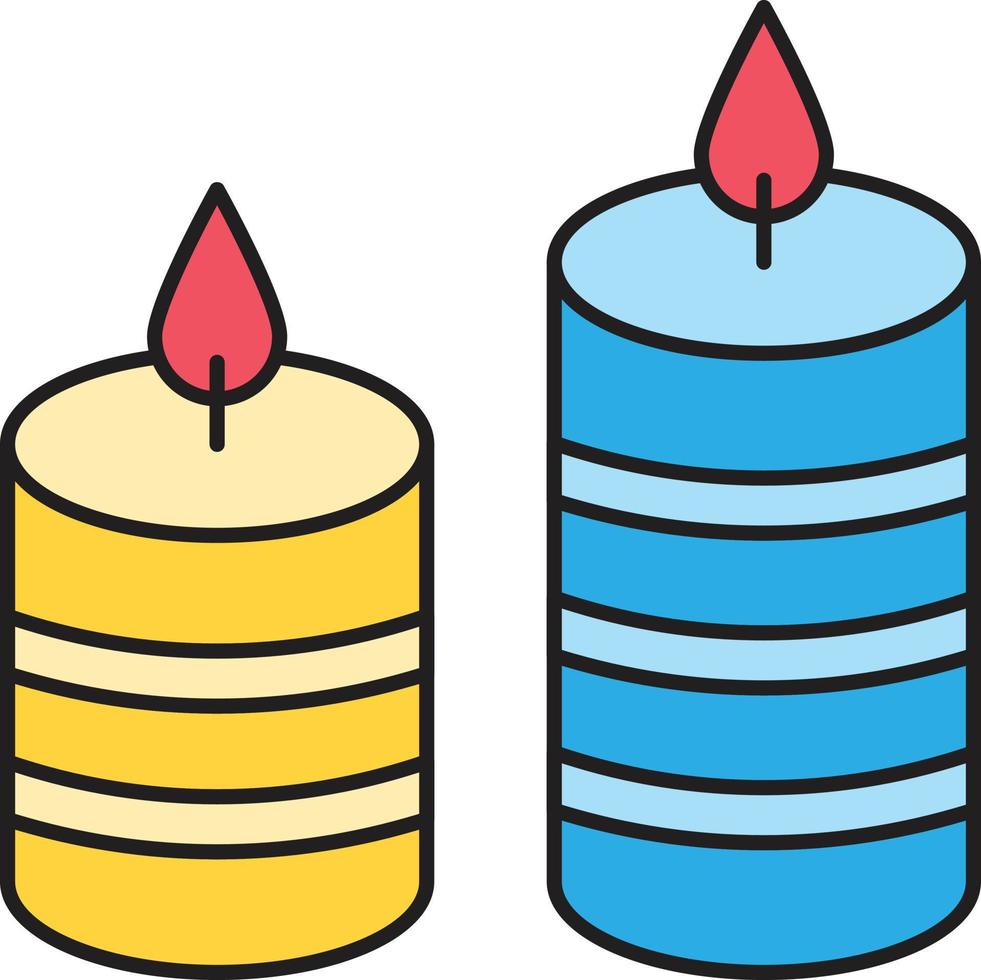 candle vector illustration on a background.Premium quality symbols.vector icons for concept and graphic design.