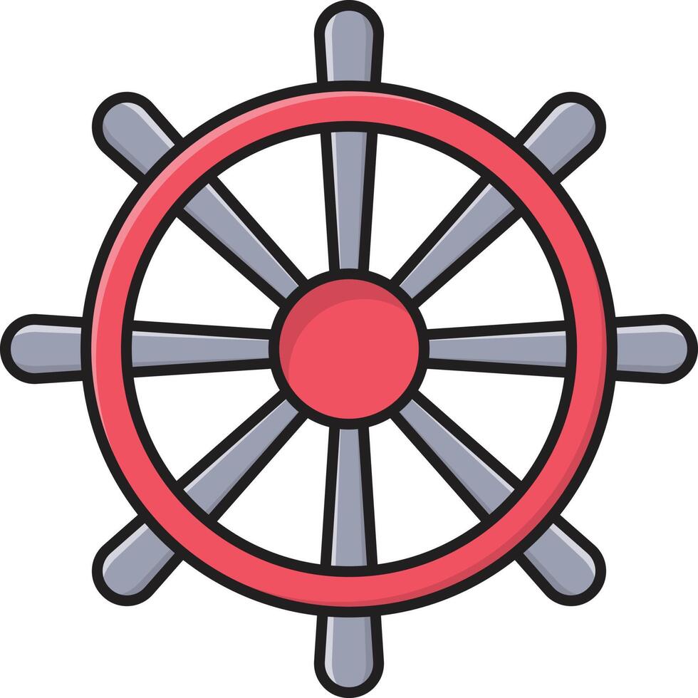 ship steering vector illustration on a background.Premium quality symbols.vector icons for concept and graphic design.