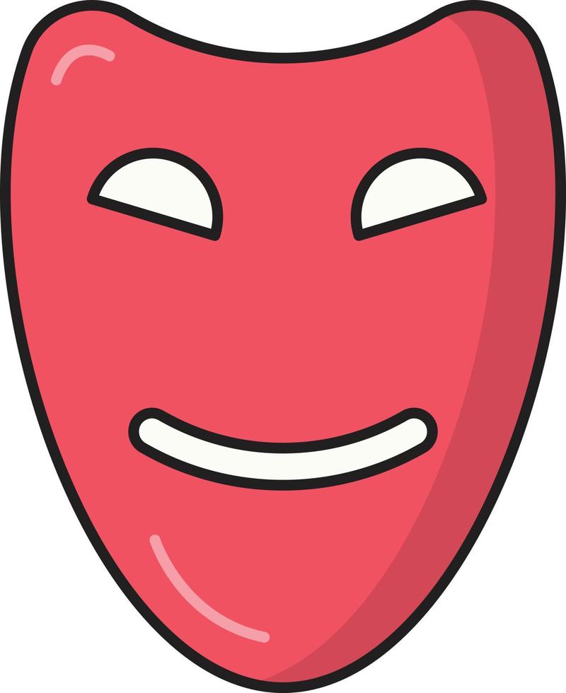 ilustración vectorial de máscara facial en un fondo. símbolos de calidad premium. iconos vectoriales para concepto y diseño gráfico. vector