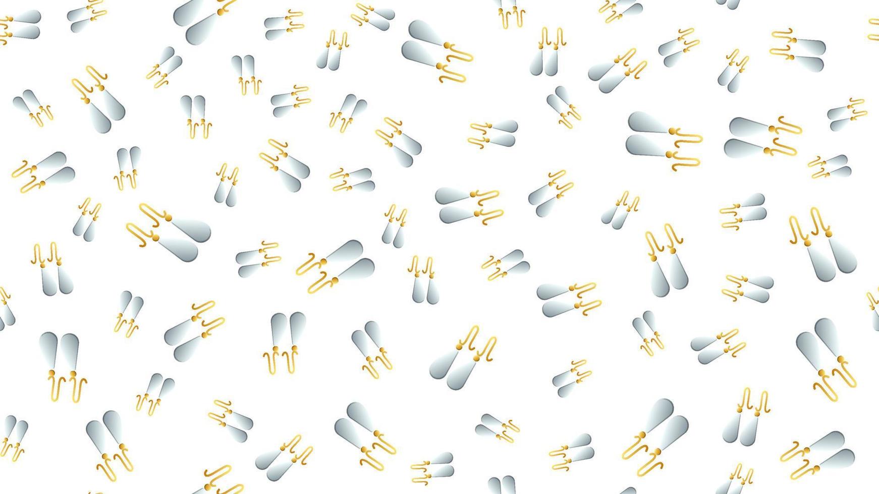 Seamless pattern with hand drawn, colorful earrings vector