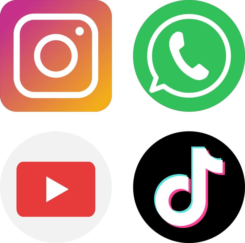 social media icon vector