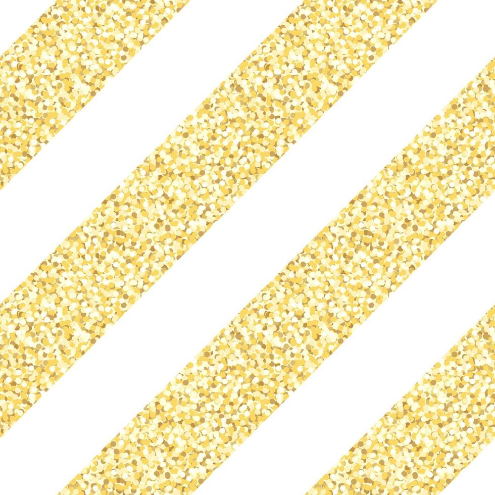 Gold glitter diagonal stripe pattern vector