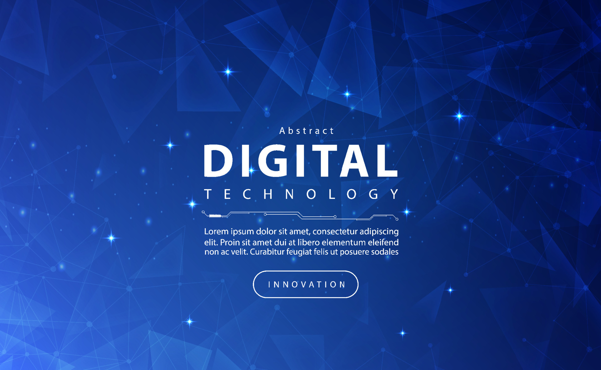 Digital technology banner blue sky background concept with technology