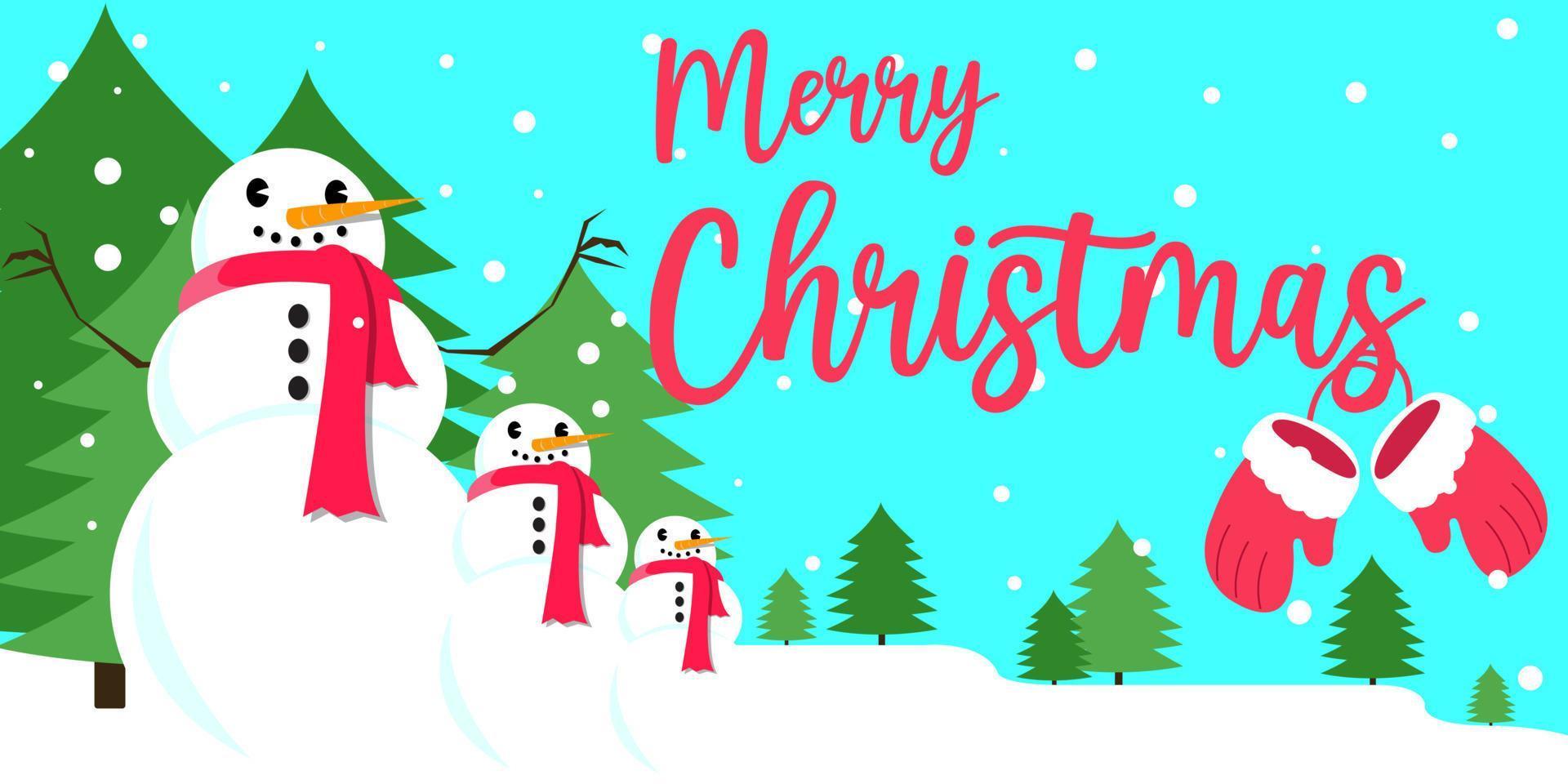 cute cartoon background merry christmas 2022 vector