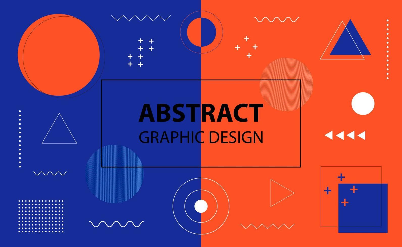 Abstract geometric background, Digital technology banner blue orange background concept, Dynamic shapes composition, Fluid shapes tech, Shape element line Vector graphic texture illustration design