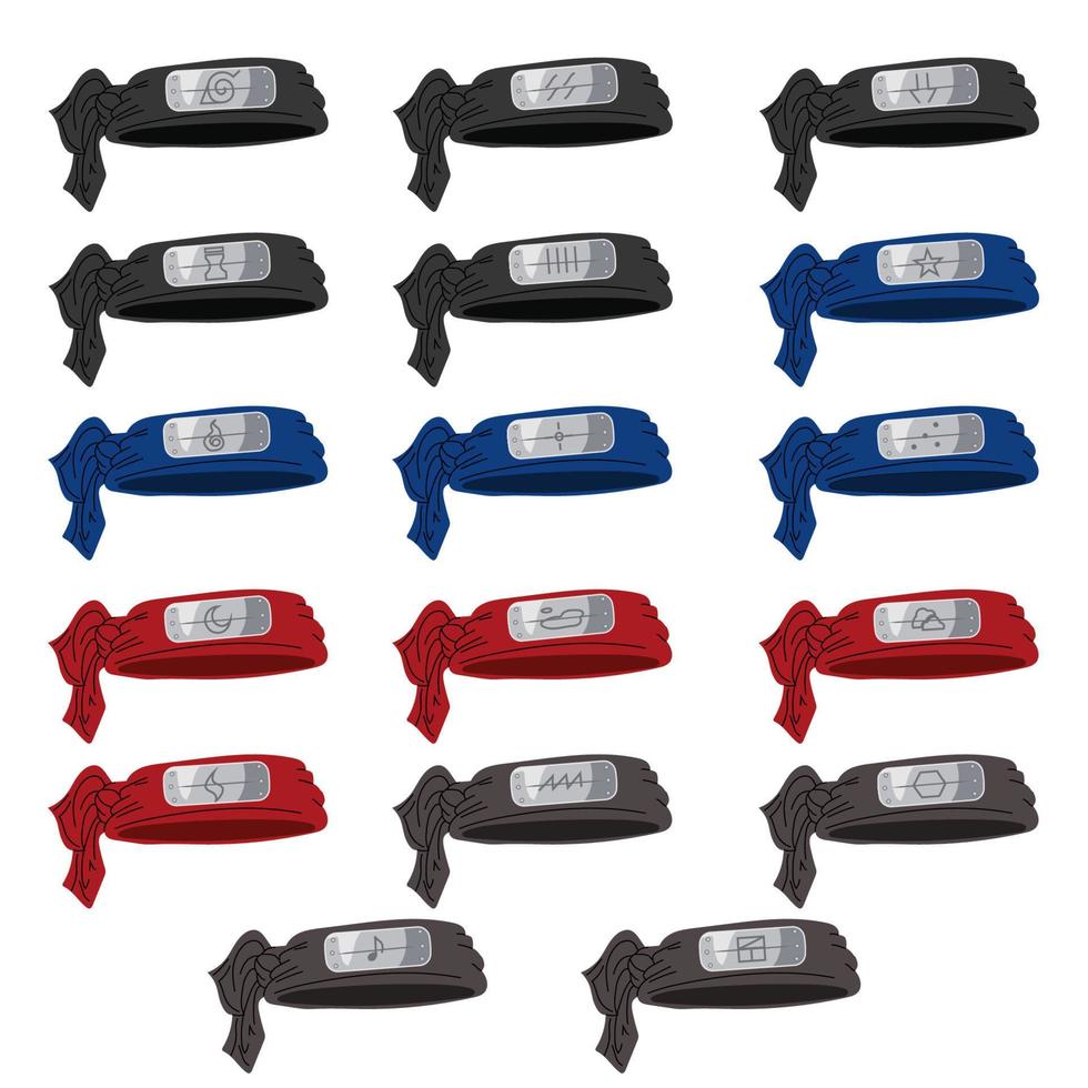 Set bandanas apostates, traitors, terrorists. Vector