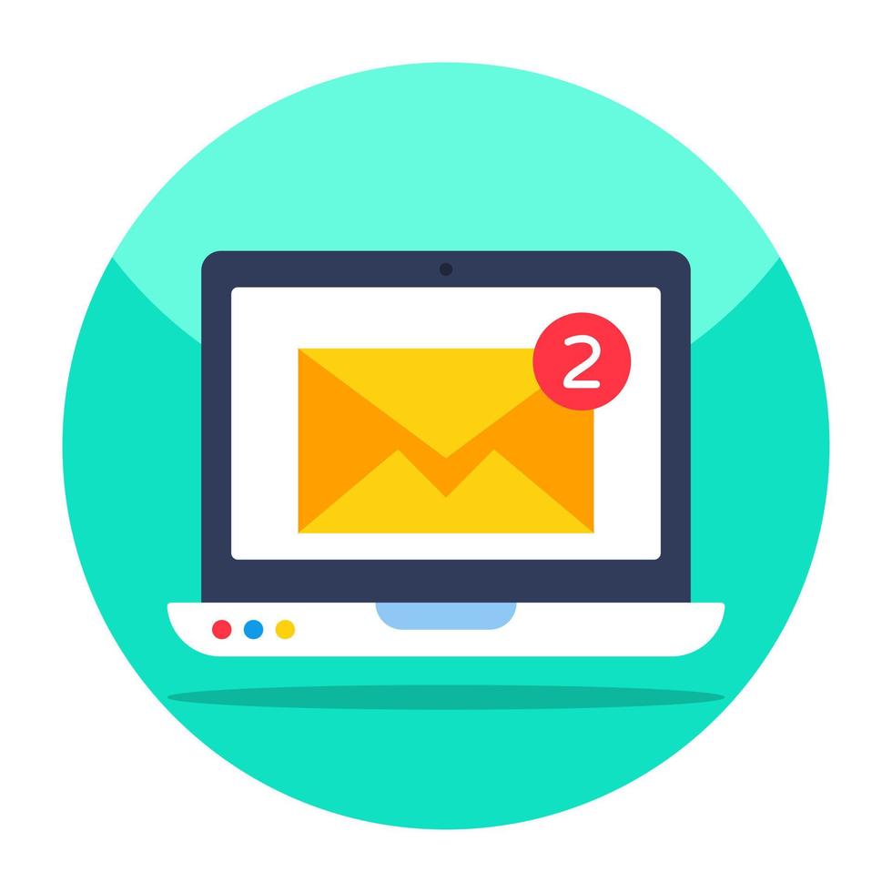 Creative design icon of unread mail vector