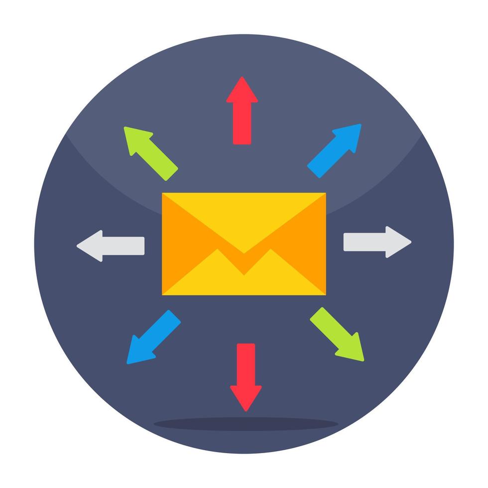 Premium download icon of mail network vector