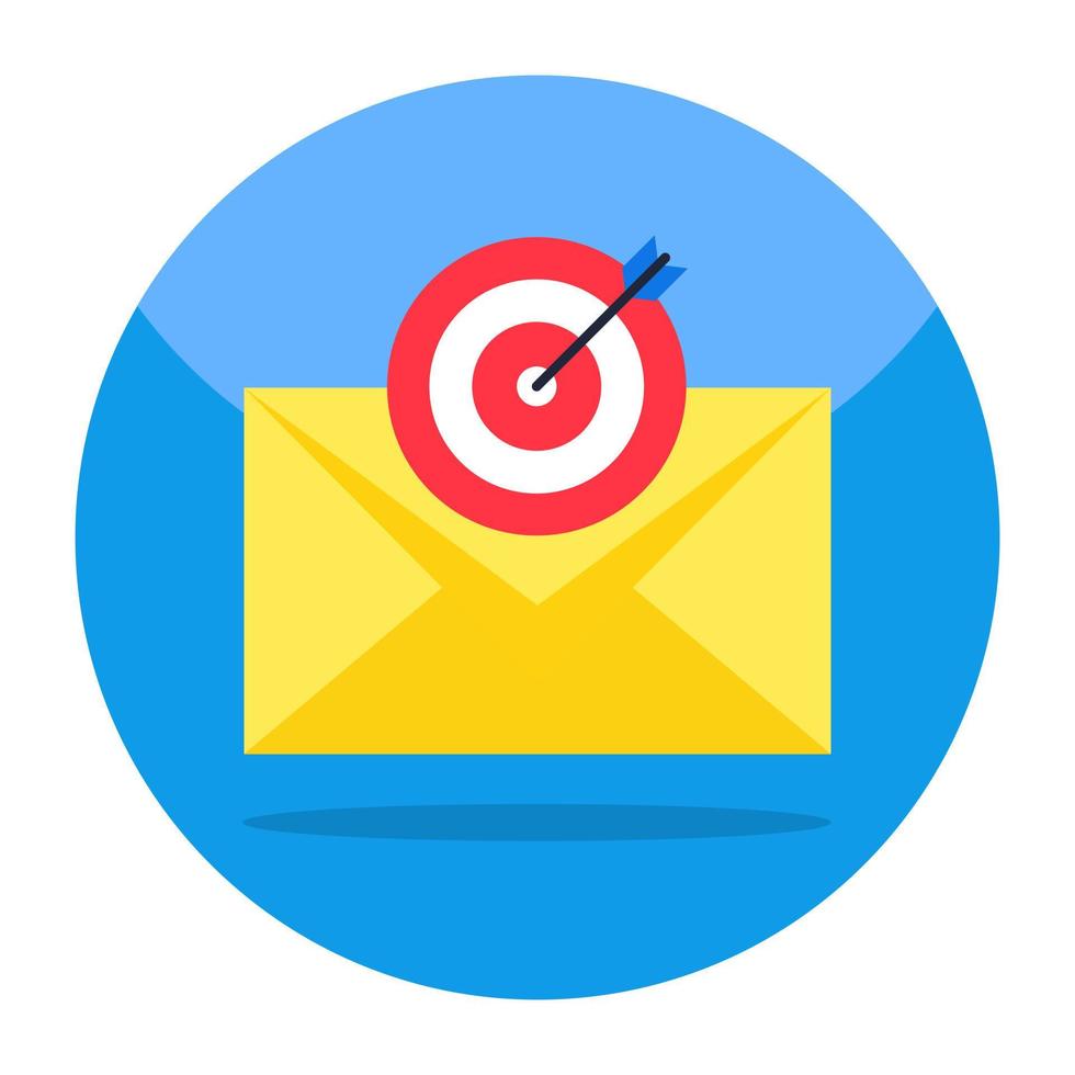 Modern design icon of mail target vector