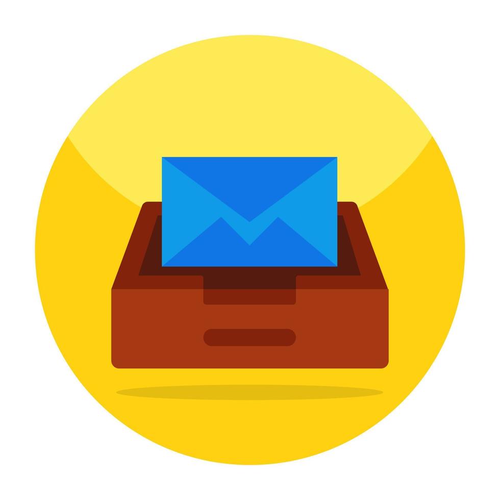 Vector design of mail drawer