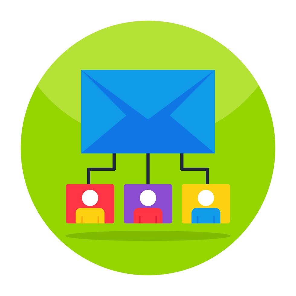 Premium download icon of mail network vector