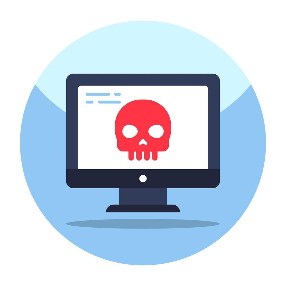 Modern design icon of system hacking vector