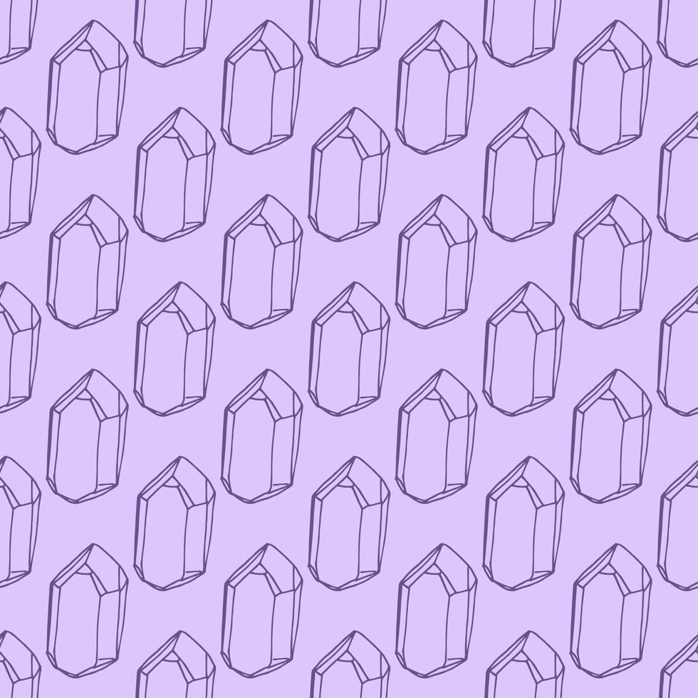 Magic concept vector seamless pattern. Seamless pattern of magic crystals.