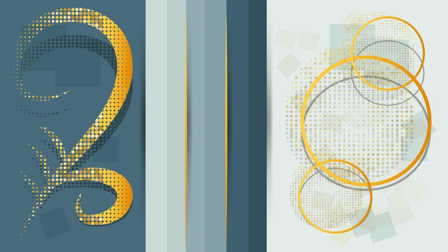 Dark blue Gold abstract background element vector for presentation design. Vector design for business, corporate, institution, party, festive, seminar
