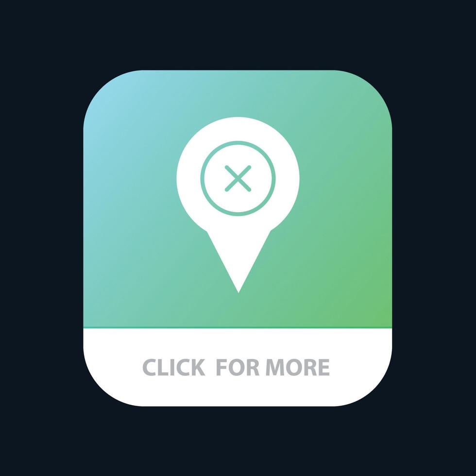 Add Pin Location Map Mobile App Button Android and IOS Glyph Version vector