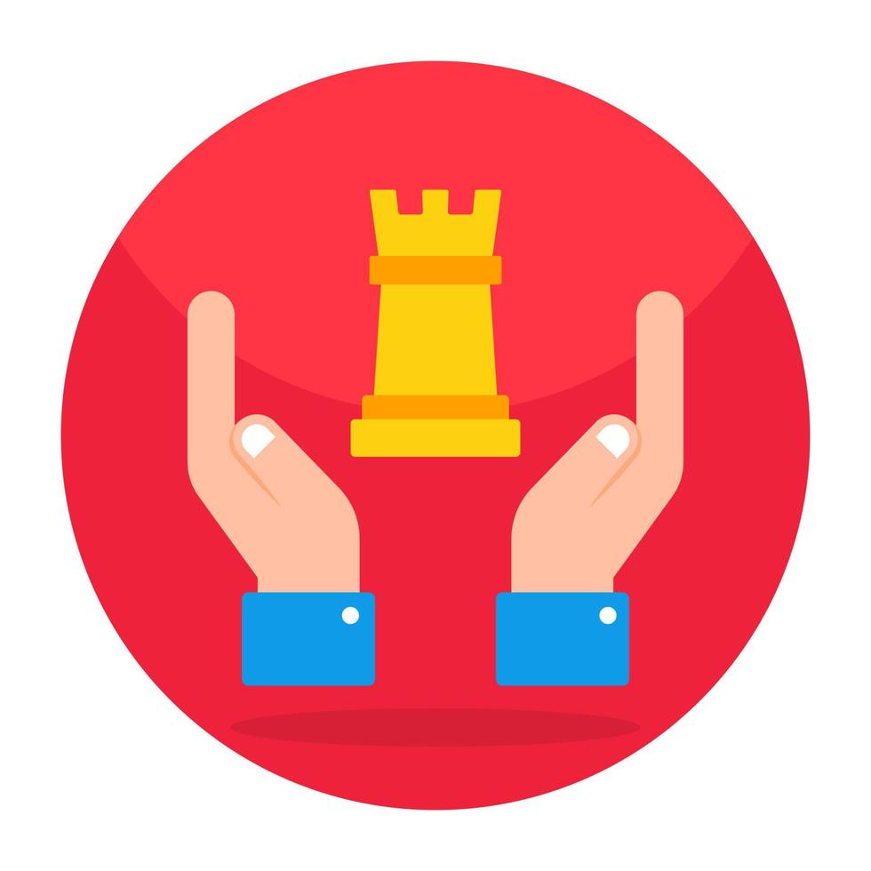Perfect design icon of chess rook vector