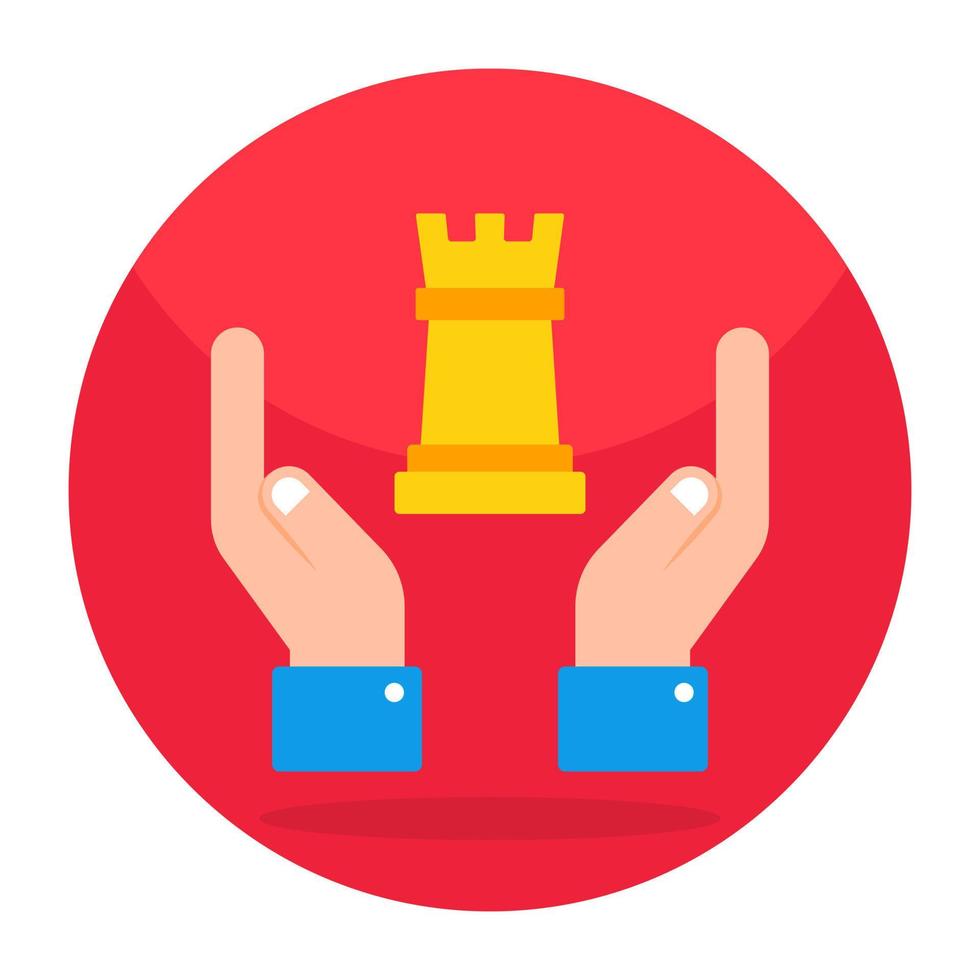 Perfect design icon of chess rook vector