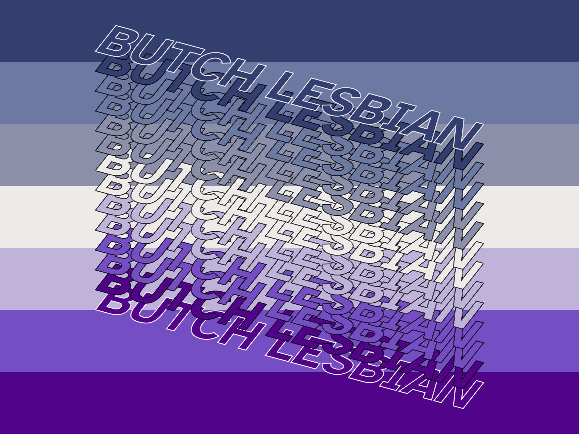 Butch lesbian pride flag. Symbol of the LGBT community. Pride Flag