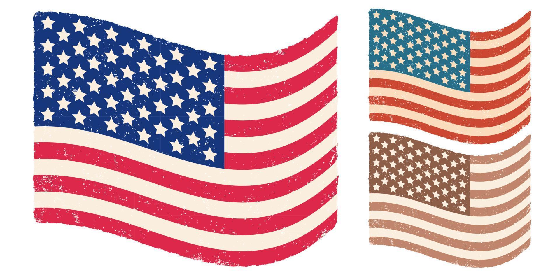 Vector American flag