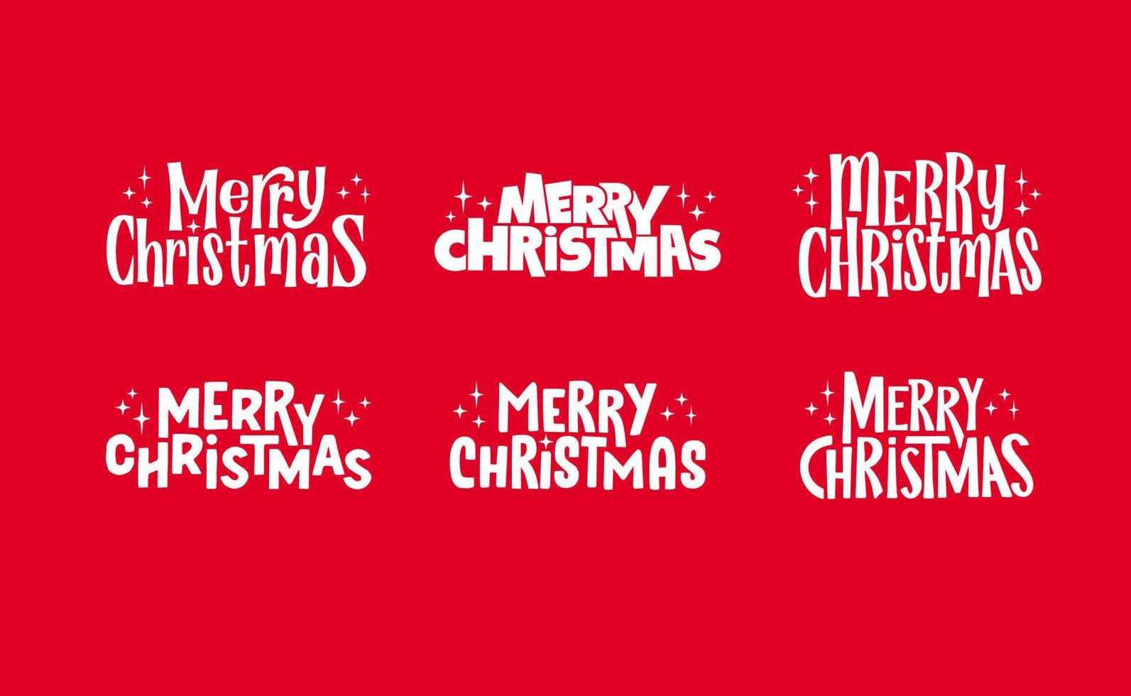 Merry Christmas lettering typographic design. Xmas holidays text design. vector