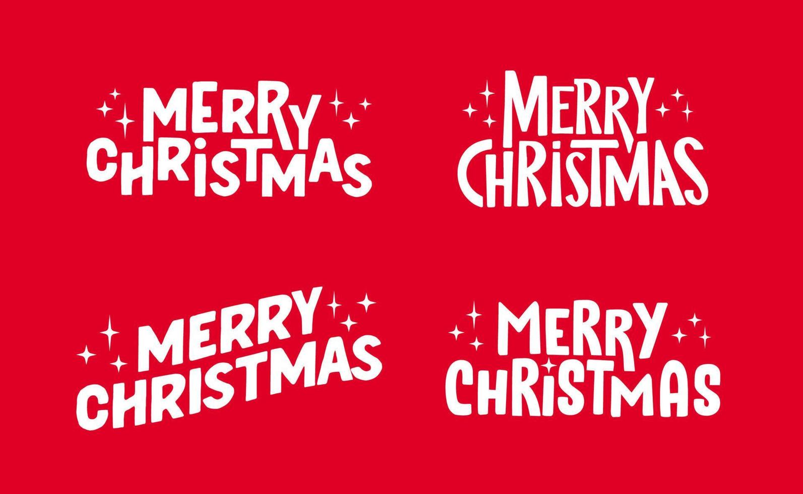 Merry Christmas lettering typographic design. Xmas holidays text design. vector