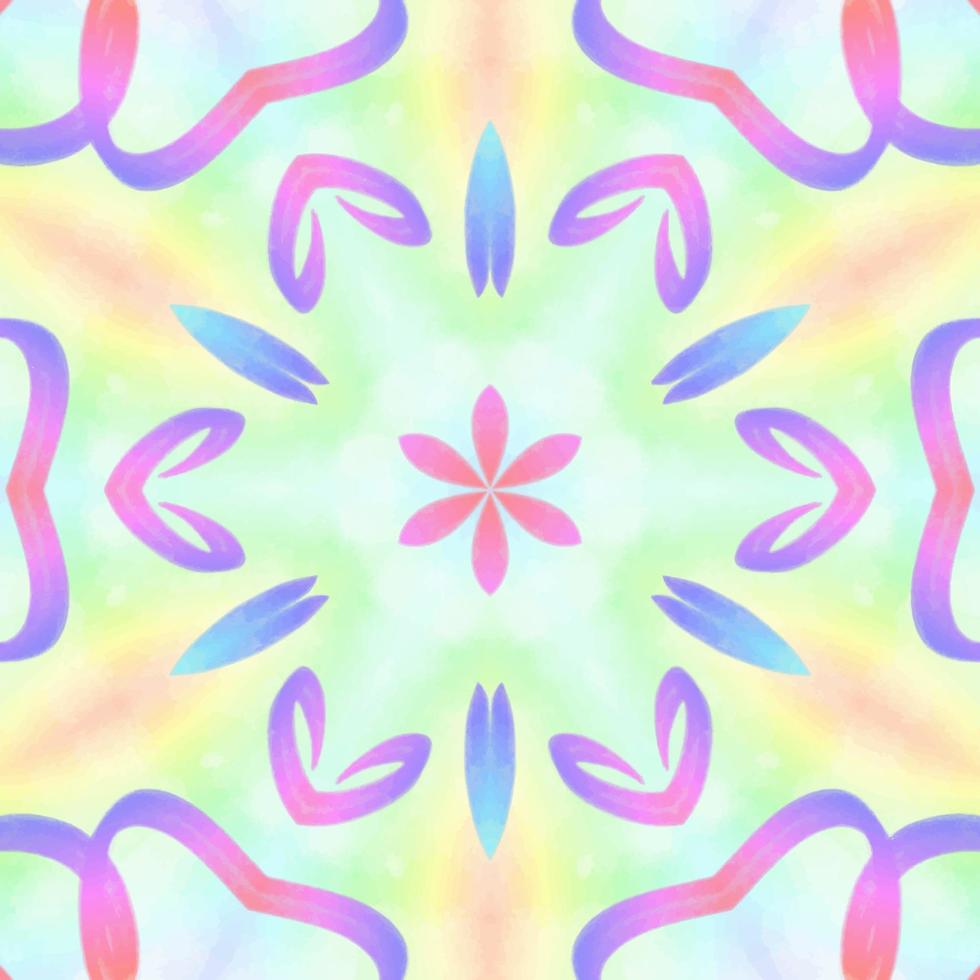 Abstract kaleidoscope background. Beautiful kaleidoscope seamless pattern. Multicolor mosaic texture. Seamless kaleidoscope texture. Unique kaleidoscope design vector