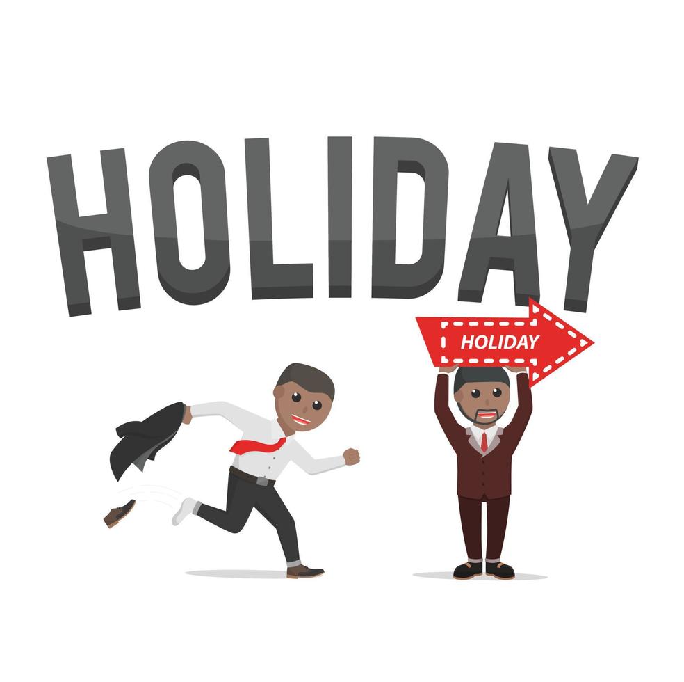 business african holiday design character person with text vector