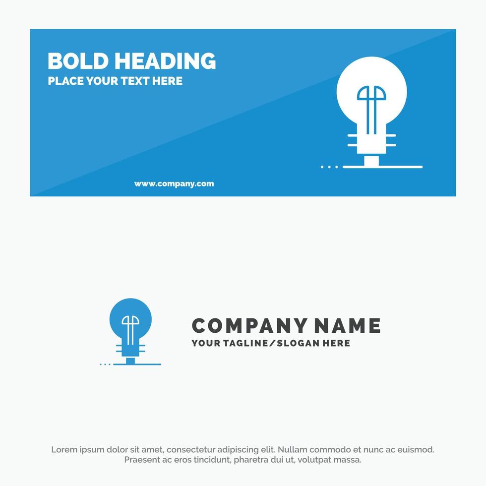 Business Defining Management Product SOlid Icon Website Banner and Business Logo Template vector