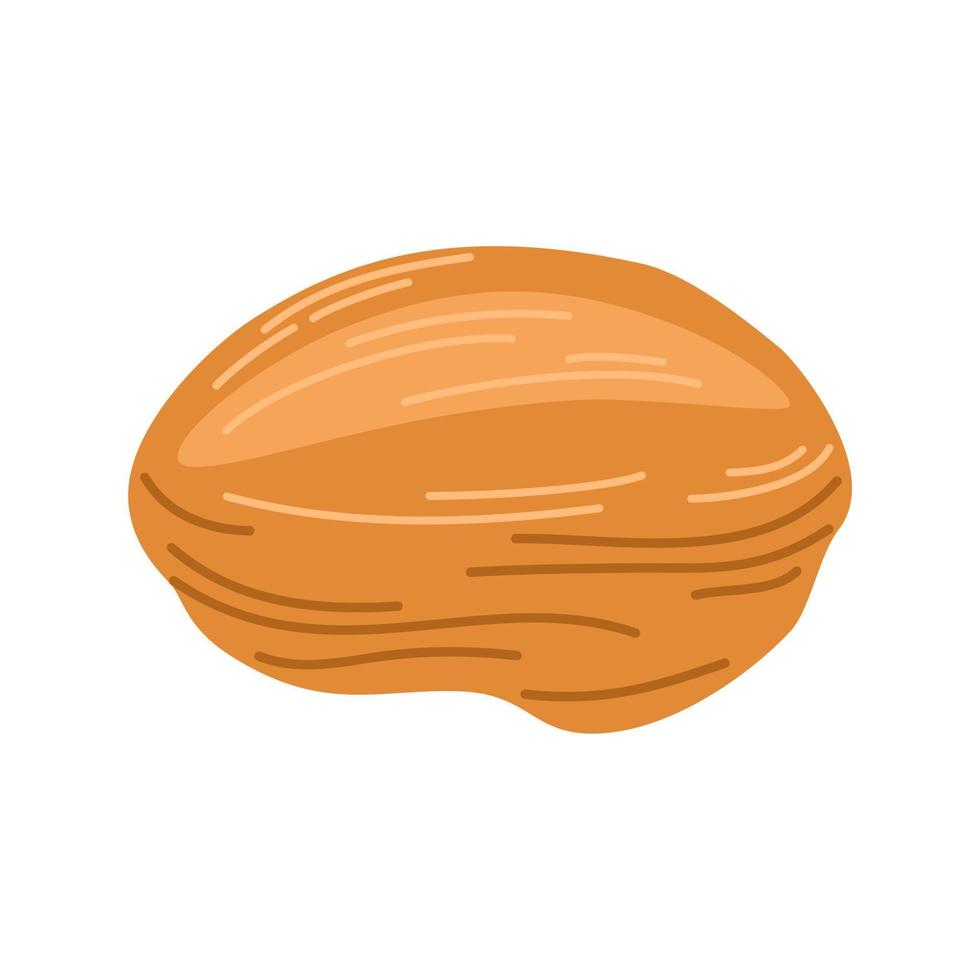 pan de molde. integral, pan horneado con levadura. signo de comida ideal para cafeterías, restaurantes, tiendas de alimentación e imprentas. ilustración vectorial dibujada a mano aislada en el fondo blanco. vector