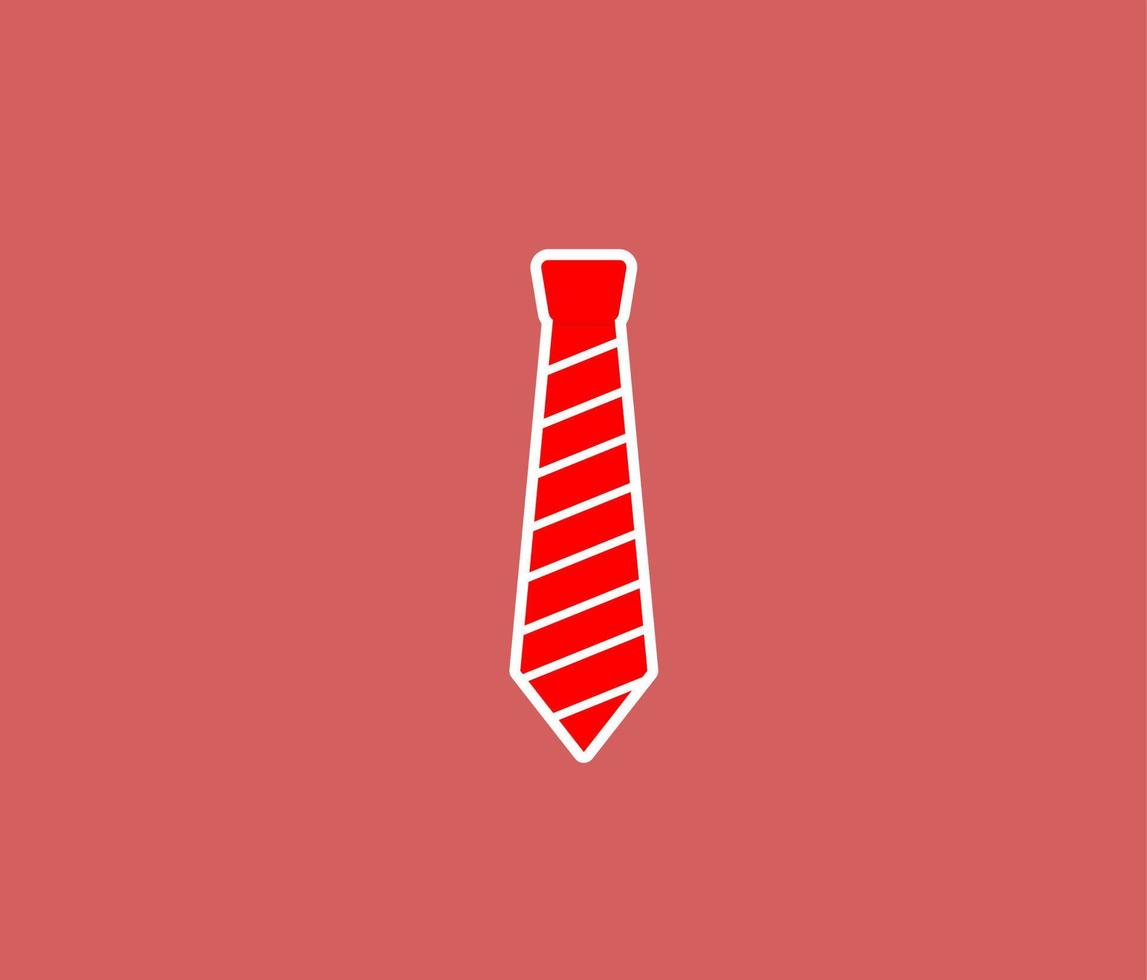 Vector Illustration of Red Tie Icon