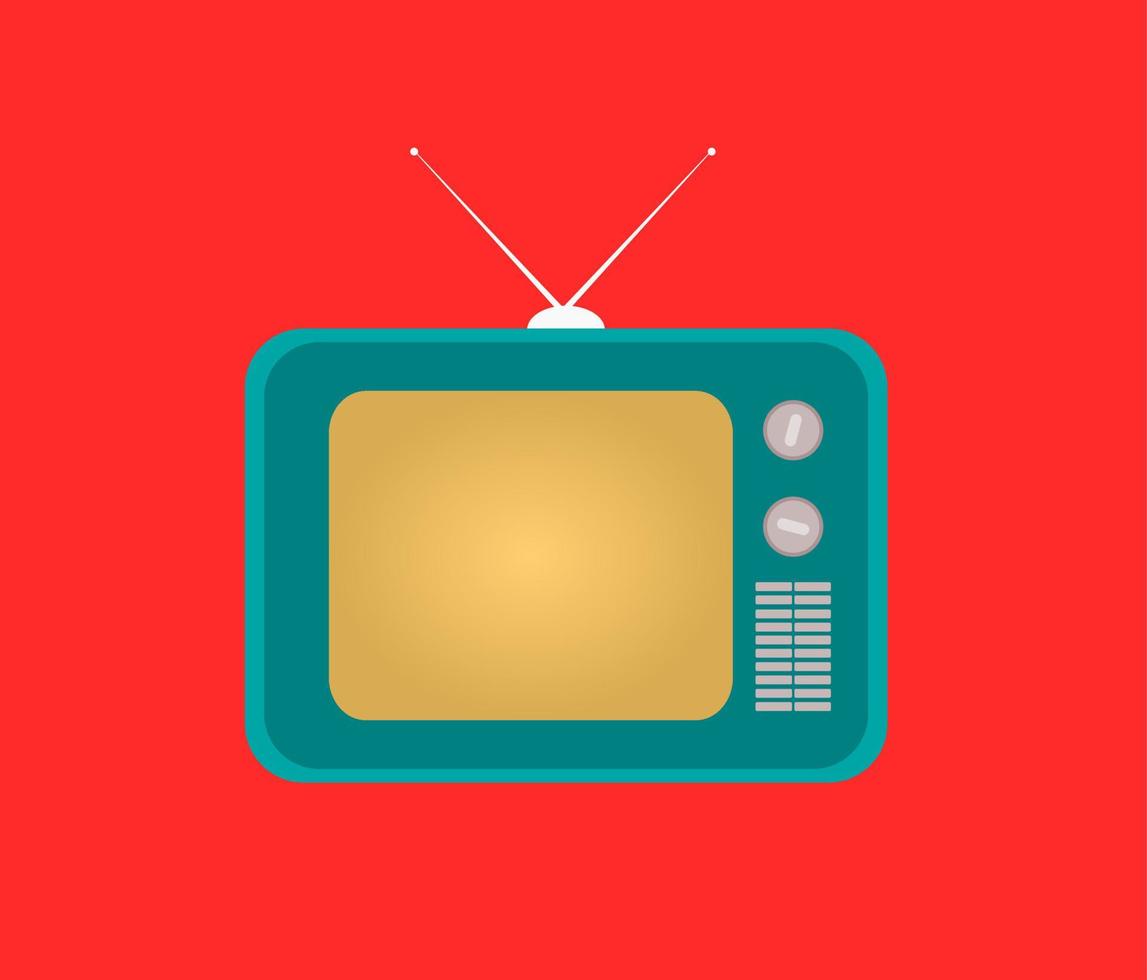 television old icon vector