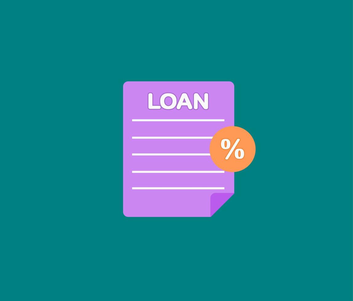 loan document paper vector