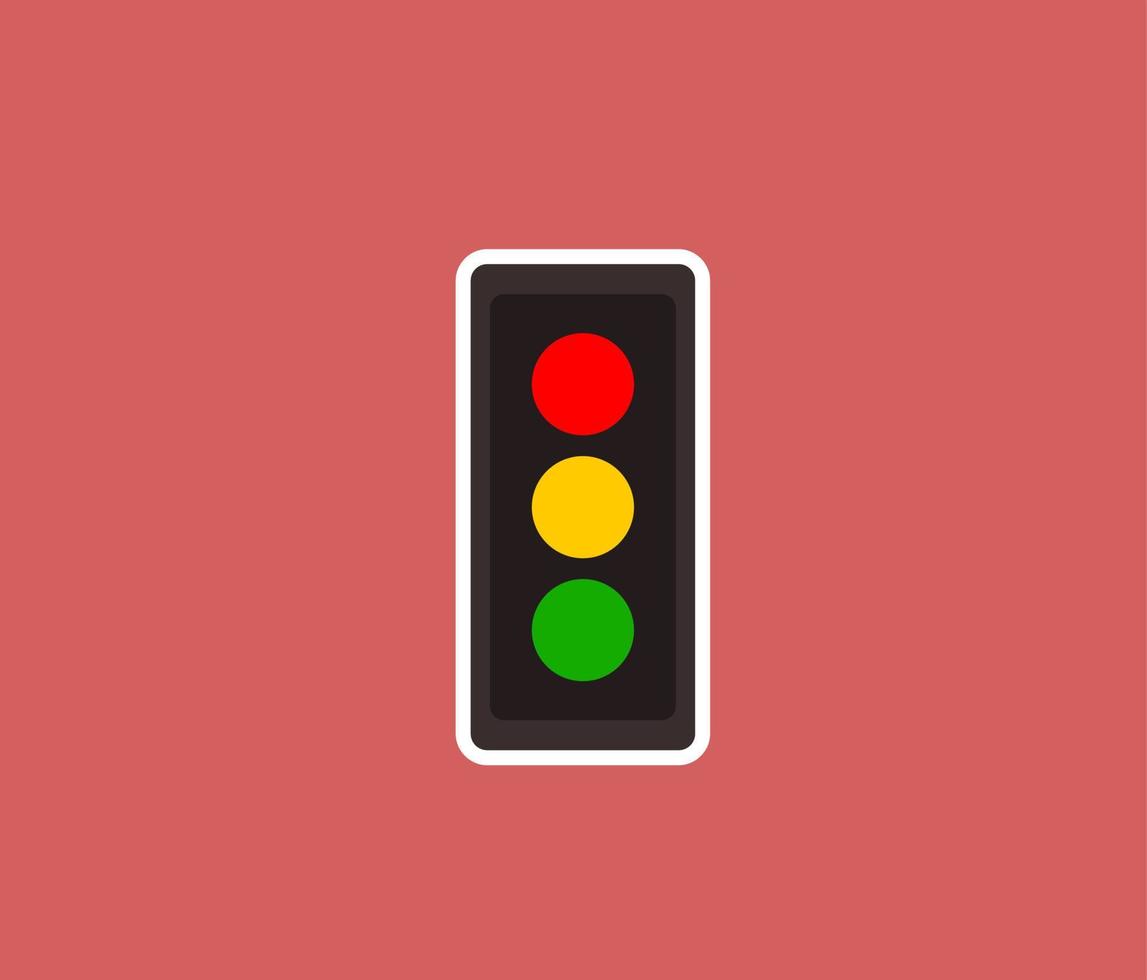 Traffic light clipart vector