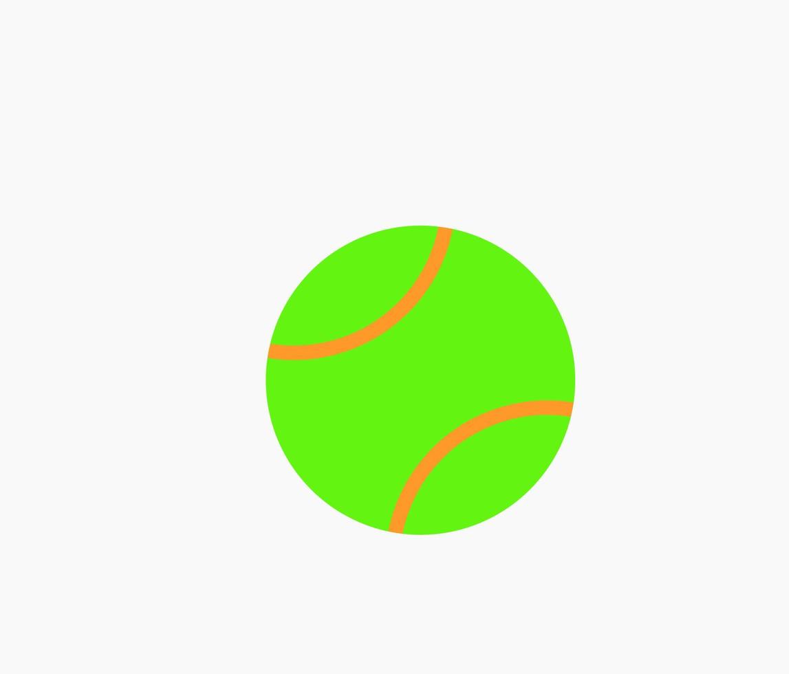 ilustración de pelota de tenis vector