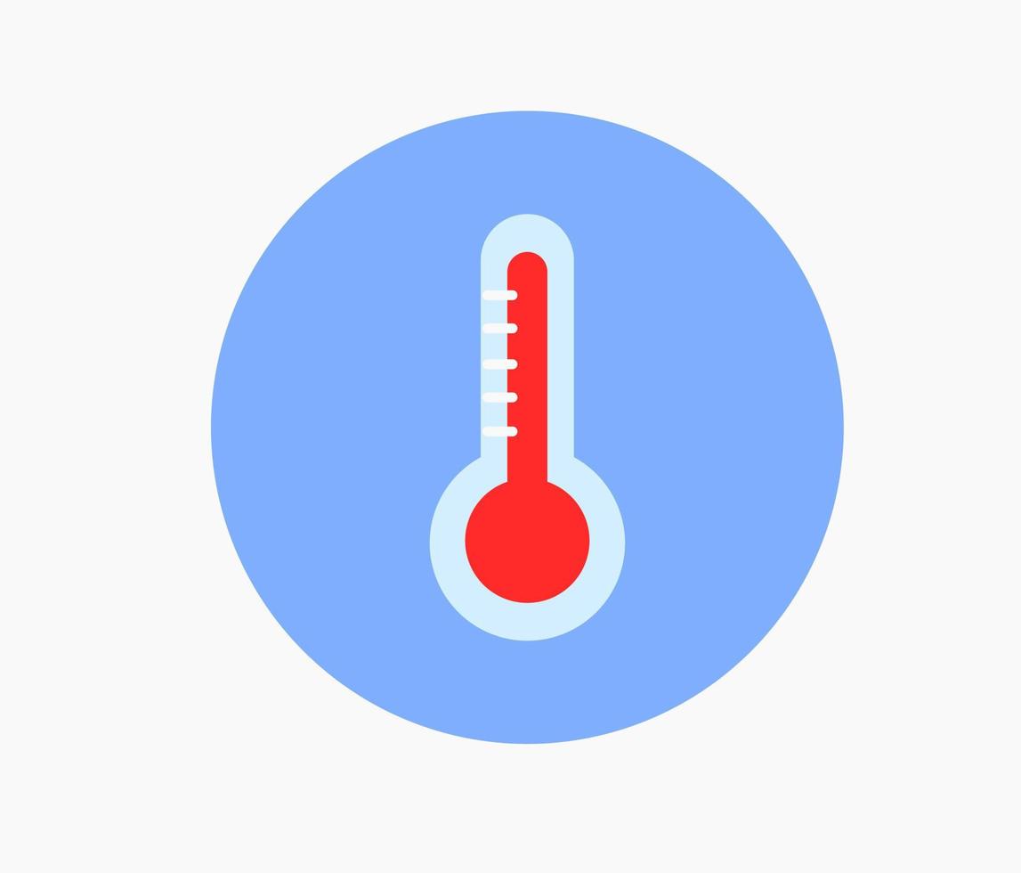 termometro vector caliente