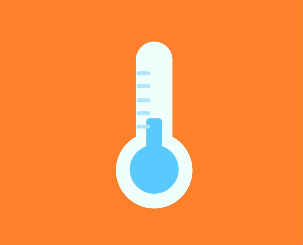 Thermometer cold vector