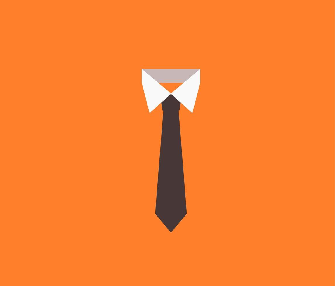 black necktie design vector