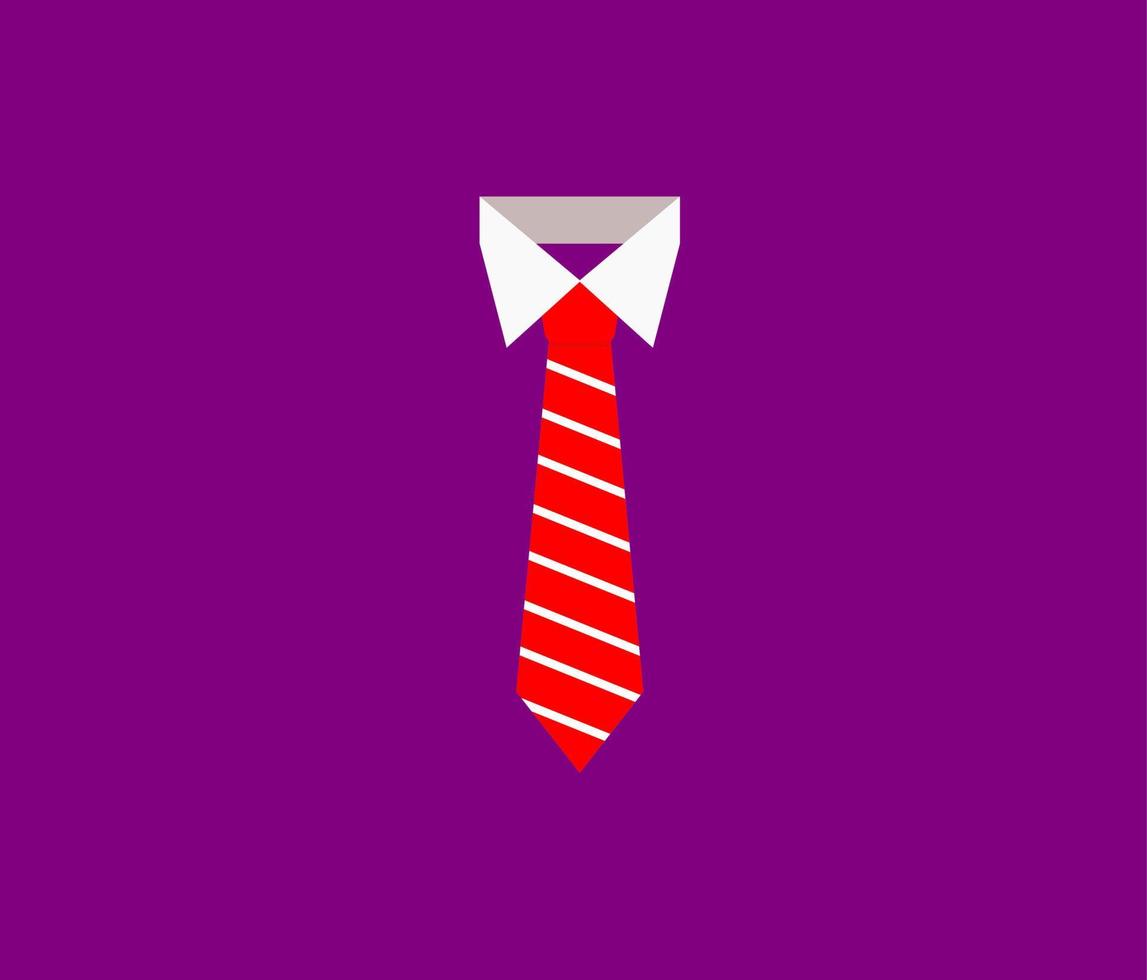 red necktie vector