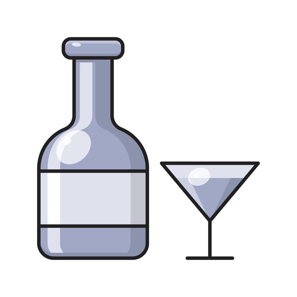 ilustración de vector de alcohol en un fondo. símbolos de calidad premium. iconos vectoriales para concepto y diseño gráfico.